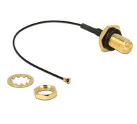 Delock 12464 cable coaxial 0,1 m rp-sma mhf iv/ hsc mxhp32 negro