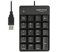 DeLock 12481 USB Teclado numérico 19 Teclas Negro