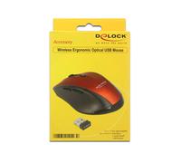 Delock 12493 ratón mano derecha rf inalámbrico Óptico 1600 dpi