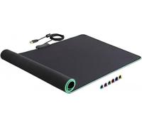 DELOCK 12555 - Alfombrilla de ratón, RGB, USB-a, negro