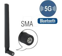 Delock Antena 5G LTE SMA Macho -3,3-1,3 dBi omnidireccional con articulación basculante