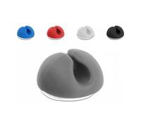 DeLOCK 18294 Soporte para Cables, 10 Piezas, Kabelhalter Mini Set, Negro/Azul/Gris/Rojo/Blanco, Autoadhesivo, para Escritorio o Pared