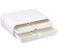 DeLOCK 18325 - Soporte para Monitor con Dos cajones, Color Blanco