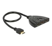 Delock 18600 hdmi interruptor de video - switch de vídeo (hdmi, negro
