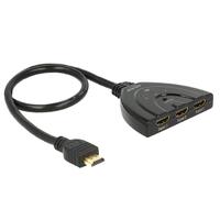 Delock 18600 hdmi interruptor de video - switch de vídeo (hdmi, negro