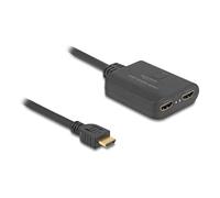 Delock Divisor HDMI 1 x entrada HDMI a 2 x salida HDMI 4K 60 Hz - con reductor