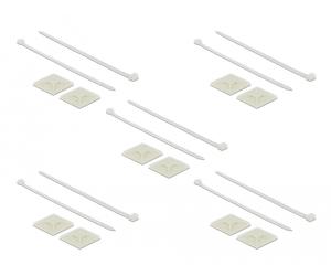 Delock 18679 soporte para brida blanco nylon 10 pieza(s)
