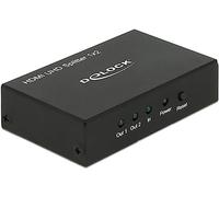 DeLOCK 18682 Divisor de Video - Splitter de vídeo (HDMI, 50/60, 3840 x 2160, 3840 x 2160 Pixeles, 2160p, Negro)