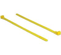 DeLOCK 18759 Releasable cable tie Nylon Amarillo 100pieza(s) presilla - sujección para cables (Releasable cable tie, Nylon, Amarillo, 20 cm, 7,5 mm, 100 pieza(s))