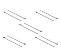 Delock 18773 presilla brida reutilizable acero inoxidable 10 pieza(s)