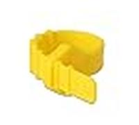 Delock 18830 presilla brida reutilizable silicona amarillo 10 pieza(s)