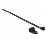 Delock 18866 presilla brida atornillada nylon negro 10 pieza(s)