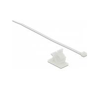 DeLOCK 18879 Abrazadera para Cable 37 x 18 mm con Brida 300 x 4.8 mm Nylon Blanco - Paquete de 10 unidades