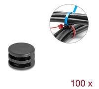 Delock 18913 organizador de cables universal placa acopladora negro 10