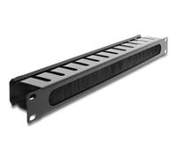 Delock 19? kabelmanagement rangierpanel mit bürste 1 he schwarz