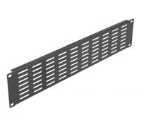 Delock 19″ Panel de gabinete de Red con Rejillas de ventilación Horizontal 2U Negro