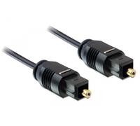 Delock 1m toslink standard cable de audio negro