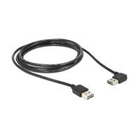 DeLOCK 1m USB 2.0 A m/m 90° - Cable USB (1 m, USB A, USB A, 2.0, Male connector/Male connector, Negro)