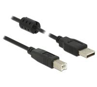 Delock 1m, usb 2.0-a/usb 2.0-b cable usb usb a usb b 0,48 gbit/s negro