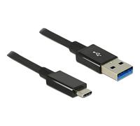 DELOCK 83983 - Cable USB 3.1, conector macho C a conector macho A, 1 m