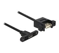 DeLOCK 1m, USB2.0 Micro-B/USB2.0-A - Cable USB (USB2.0 Micro-B/USB2.0-A, 1 m, USB A, Micro-USB B, 2.0, Female connector / Female connector, Negro)