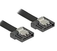 DeLock 2 cables SATA III Flexi 6 Gb/s 50 cm con clips metálicos HQ extremadamen
