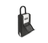Delock 20933 caja portallaves y organizador aluminio, plástico negro