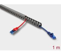 Delock 22026 organizador de cables universal panel guíacables gris 1