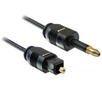 Delock 2m toslink cable de audio mini-toslink negro