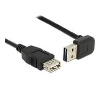 DeLOCK 2m, USB 2.0-A - USB 2.0-A - Cable USB (USB 2.0-A - USB 2.0-A, 2 m, USB A, USB A, 2.0, Male connector / Female connector, Negro)