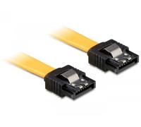 Delock 3 cables sata 6 gb/s, 20 cm, metal amarillo
