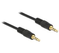 Delock 3m 3.5mm m/m cable de audio 3,5mm negro