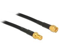 Delock 3m cfd200 cable coaxial rp-sma negro