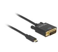 Delock 3m, usb-c/dvi 24+1 adaptador gráfico usb 3840 x 2160 pixeles n