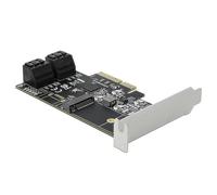 Delock 4 Puertos SATA y 1 Ranura M.2 Key B PCI Express x4 Tarjeta - Perfil bajo