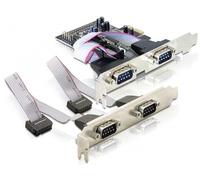 Delock 4 x serial pci express card tarjeta y adaptador de interfaz