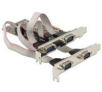 DeLOCK 4 x Serial PCI Express - Tarjeta de Puerto Serie