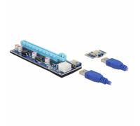 Delock 41426 tarjeta riser pci express x1 x16 con cable usb de 60 cm