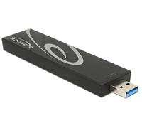 DELOCK 42593 Caja para Disco Duro Externo M.2 Caja Externa para Unidad DE Estado Sã“Lido (SSD) Negro