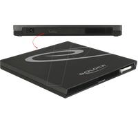 DeLOCK 42595 Caja para disco ODD SATA Negro - Cajas para discos ODD (SATA, Asmedia ASM1153E, 5 Gbit/s, Corriente alterna, USB, 3.1 (3.1 Gen 1), USB Tipo C)