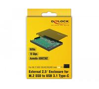 DELOCK 42609 - Carcasa, SSD NVMe PCIe M.2, USB 3.1