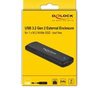 DeLOCK 42615 Caja para Disco Duro Externo M.2 Caja Externa para Unidad DE Estado Sã“Lido (SSD) Negro