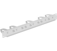 DeLOCK 43346 Panel de Gestion de Cables Universal para 19 Pulgadas, Metal Gris - 98 x 44.2 mm