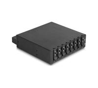 DeLOCK 5.25 Wechselrahmen para 8 x M.2 NVMe SSD con conector Slim SAS SFF-8654, Bandeja de 5.25 pulgadas, PCIe 4.0, M.2, Metal, Negro