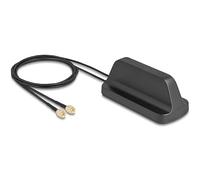 Delock 5G LTE GNSS WiFi 6 MIMO Antenne 2 x SMA Stecker 2.1 - 3.0 dBi omnidirektional mit (81485)