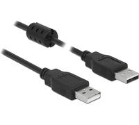 DeLOCK 5m, 2xUSB 2.0-A - Cable USB (2xUSB 2.0-A, 5 m, USB A, USB A, 2.0, Male connector / Male connector, Negro)
