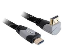 DeLOCK 5m High Speed HDMI 1.4 cable HDMI HDMI tipo A (Estándar) Negro, Gris - Cables HDMI (5 m, HDMI tipo A (Estándar), HDMI tipo A (Estándar), 4096 x 2160 Pixeles, 3D, Negro, Gris)