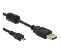 DeLOCK 5m, USB 2.0-A/USB 2.0 Micro-B - Cable USB (USB 2.0-A/USB 2.0 Micro-B, 5 m, USB A, Micro-USB B, 2.0, Male connector / Male connector, Negro)