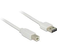 DeLOCK 5m, USB2.0-A/USB2.0-B - Cable USB (USB2.0-A/USB2.0-B, 5 m, USB A, USB B, 2.0, Macho/Macho, Blanco)