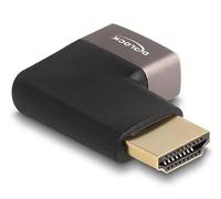 DeLOCK 60084 Adaptador de inversión del Tipo de Cables HDMI Negro, Gris